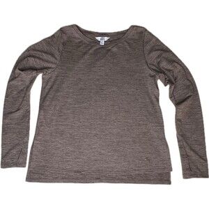 Joy Lab Shirt Women’s Small Brown Soft Cozy Athleisure Long Sleeve Sweatshirt